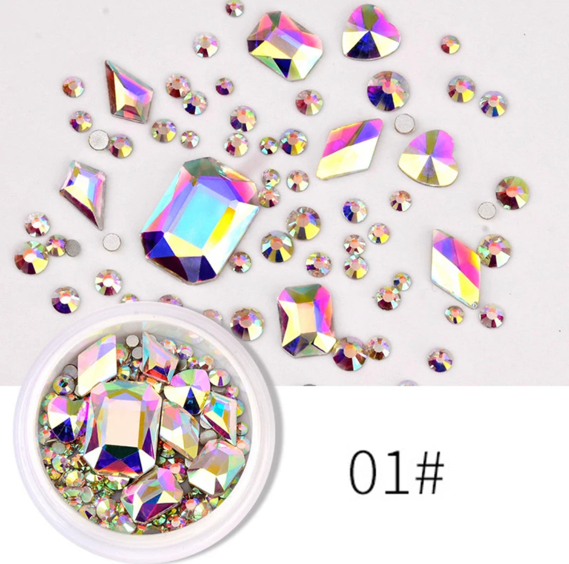 Mixed Diamond Rhinestones